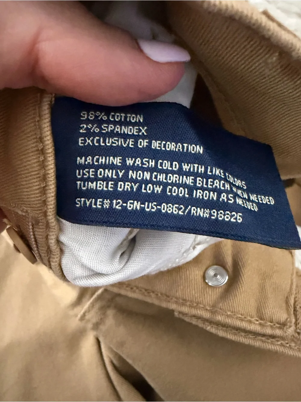 Tan U.S. Polo Assn. straight leg pants size 8